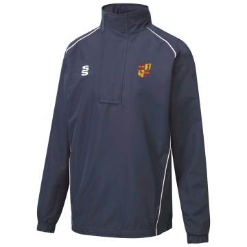 HIGH HALSTOW CC Dual Curve 1/4 Zip Rain Jacket : Navy