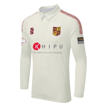 HIGH HALSTOW CC DUAL LONG SLEEVE CRICKET SHIRT (WOMENS)-Ivory