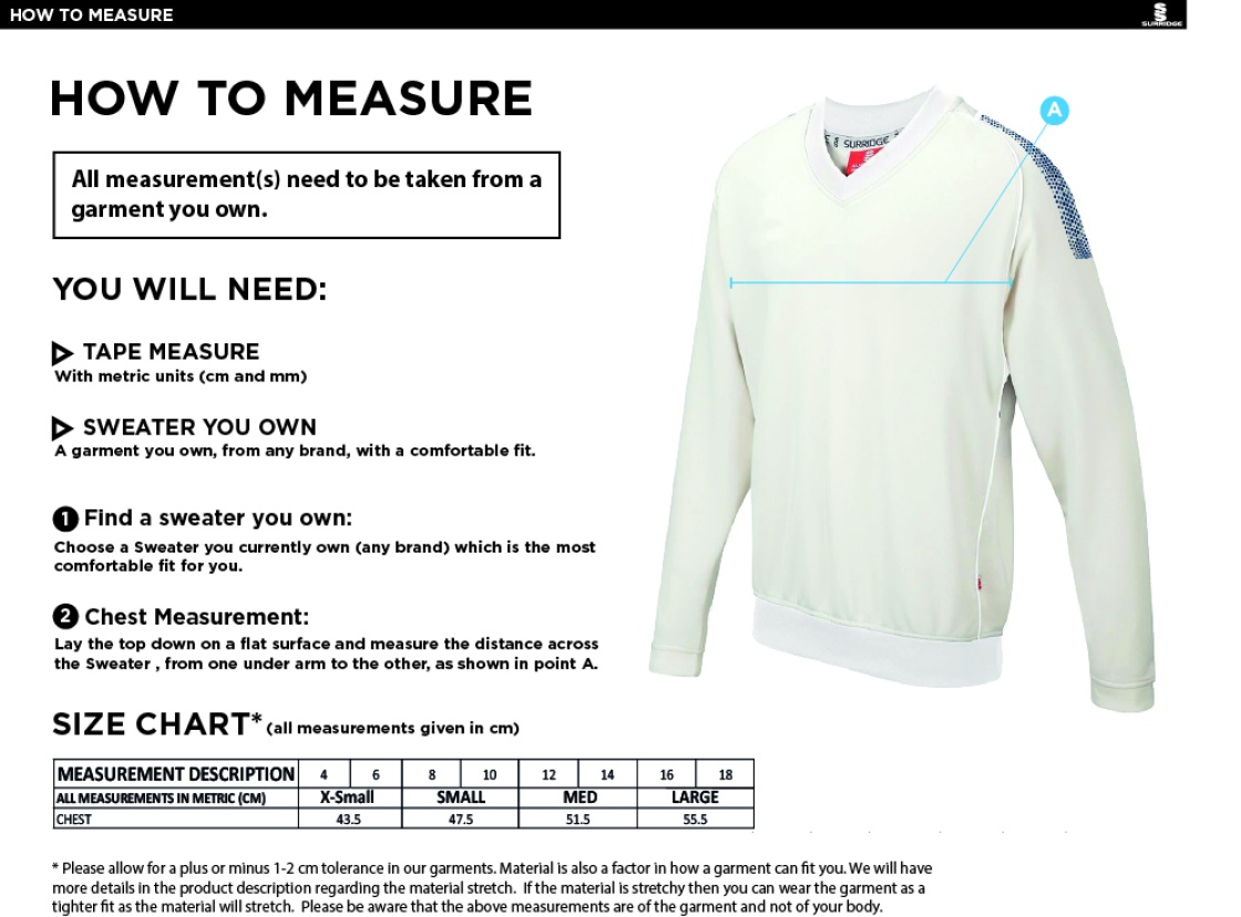 HIGH HALSTOW CC BLAST LONG SLEEVE WOMEN'S SWEATER - Ivory - Size Guide