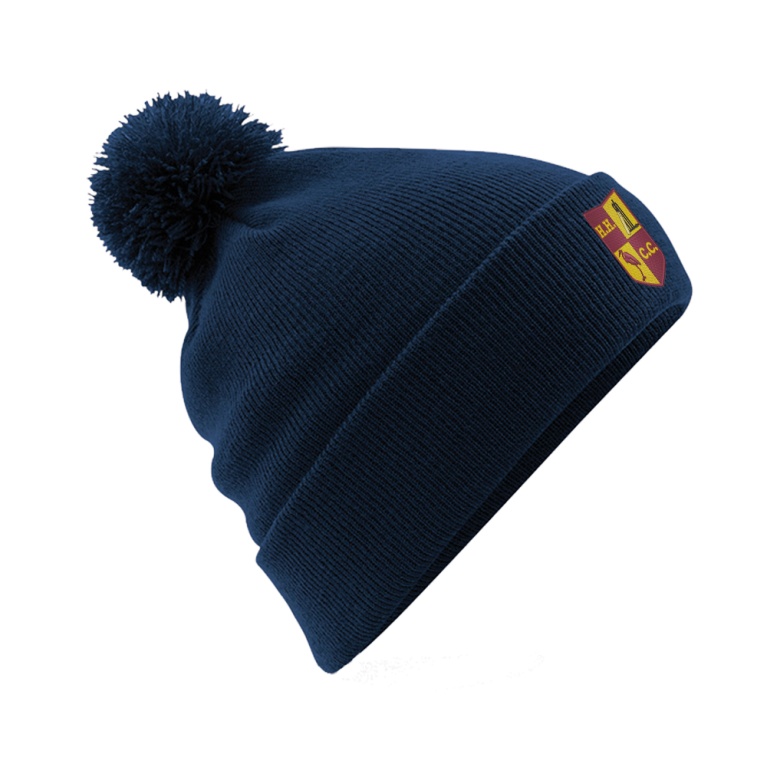 HIGH HALSTOW CC Original Pom Pom Beanie : Navy